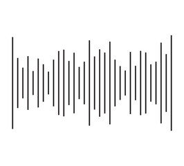 Audio progress bar. Audio waves of the equalizer on background.