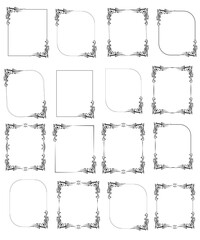 Floral Frame wreaths. Wedding card design.  Flower decoration, Flower for graphic designer decorate product design and card.