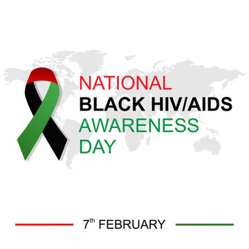 National Black HIV/AIDS Awareness Day Vector Illustration