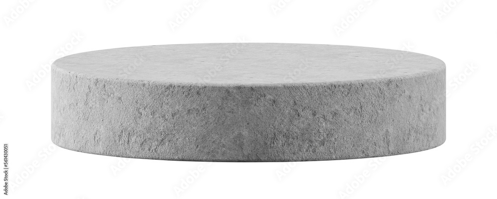 Leinwandbilder gray concrete stone podium stage advertising platform 3d png background of empty pedestal product di