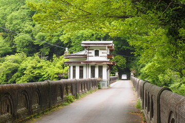 間瀬堰堤, Maze dam, Honjo city, Saitama Prefecture, Japan