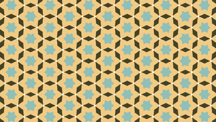 Stylish and geometric seamless pattern background vector material. 14