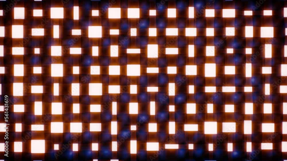 Aufkleber glowing pink 3d cuboids shuffle - abstract geometrical backdrop - loop video