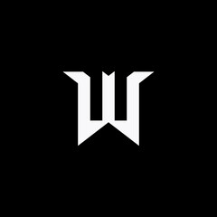 Letter W icon logo design element
