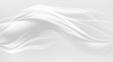 Abstract 3D White Background