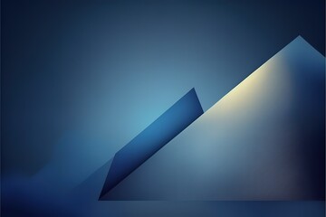 Abstract minimal soft and dark blue background. Generative AI