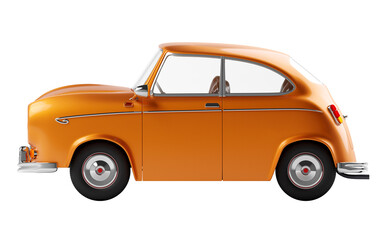 retro car elegant 3d side