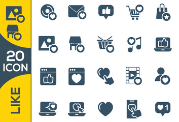 LIKE ICON SET DESIGN