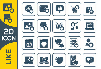 LIKE ICON SET DESIGN