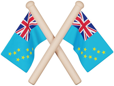 Tuvalu Flag 3D Icon