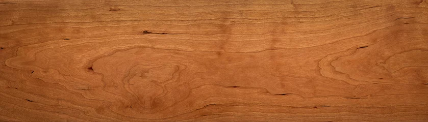 Fotobehang  Super long cherry planks texture background.Texture element. Wooden texture background. Cherry wood texture. © Guiyuan