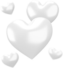 Fototapeta premium 3D Heart Valentine Love