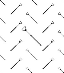 Transmission Dipstick Tool Icon Seamless Pattern, Oil Level Gauge Icon, Fluid Level Checking Stick
