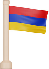 Armenia Flag 3D Icon