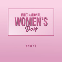 International Women's Day banner vector