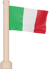 Italy Flag 3D Icon