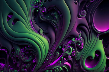 green and purple abstract background, abstract wave background with green and purple colors