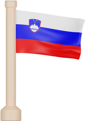 Slovenia Flag 3D Icon