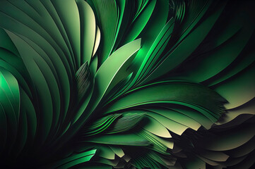 Obraz na płótnie Canvas abstract green background, abstract wave background with green color