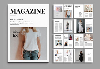Spring Fashion Magazine Layout