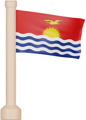 Kiribati Flag 3D Icon