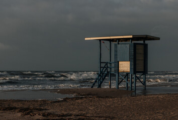 beach lifeguard tower