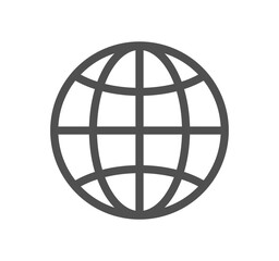 Obraz premium Global navigation related icon outline and linear vector.
