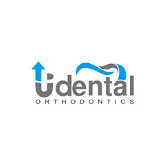 The Up dental logo is suitable for a dental clinic logo