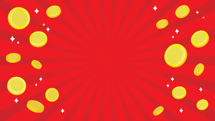 コイン　集中線