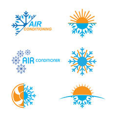 Air conditioner logo icon