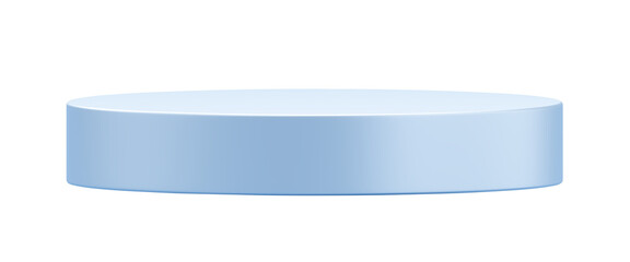 Light blue podium product png transparent background 3d platform show stage scene of minimal modern pedestal display or empty cosmetic stand showcase mockup and blank advertising shelf sale banner.