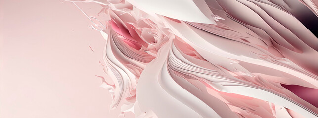 Abstract pink pastel background, panoramic banner with pink pastel color
