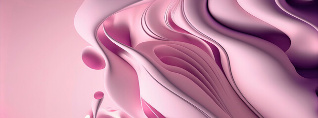Obraz na płótnie Canvas Abstract pink pastel background, panoramic banner with pink pastel color