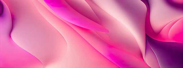 Panoramic pastel pink abstract wave wallpaper, pink pastel background