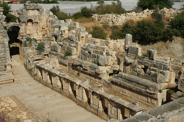 Fototapeta premium Theatre of Myra Ancient City in Demre, Antalya, Turkiye