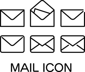 モノクロのメールアイコン