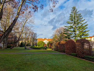 beautiful winter landscape in Oliwa park. Gdansk, Poland © Svitlana