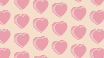3D HEART SHAPE PATTERN DESIGN