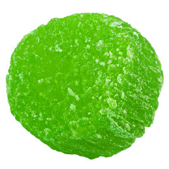 candied fruit, multicolored pineapple, isolated on white background, full depth of field, clipping path