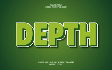 Fototapeta premium Depth Text Effect