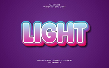 Fototapeta premium Light Text Effect