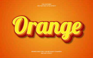 Orange Text Effect