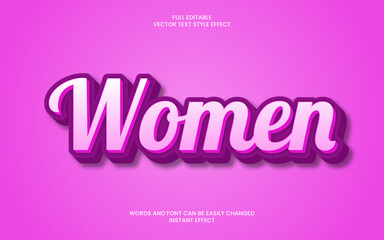 Fototapeta premium Women Text Effect