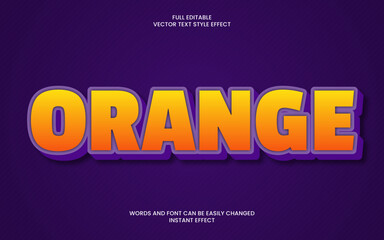 Obraz premium Orange Text Effect