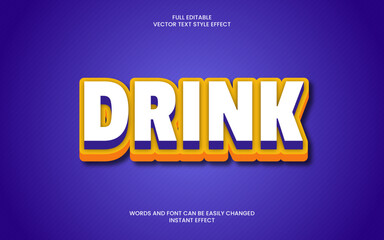 Drink Text Effect