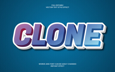 Clone Text Effect