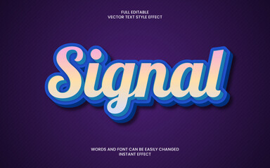 Signal Text Effect