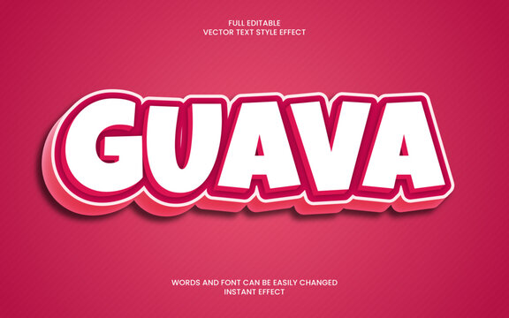 guava text effect