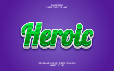 Heroic Text Effect