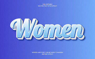 Women Text Effect